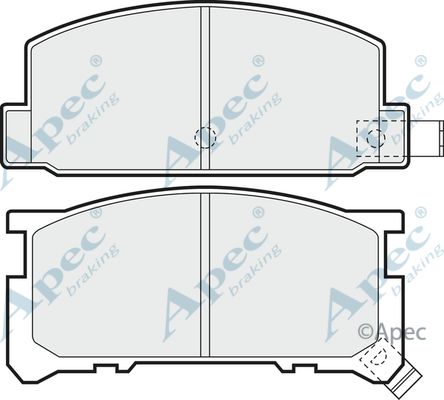 APEC BRAKING Комплект тормозных колодок, дисковый тормоз PAD467